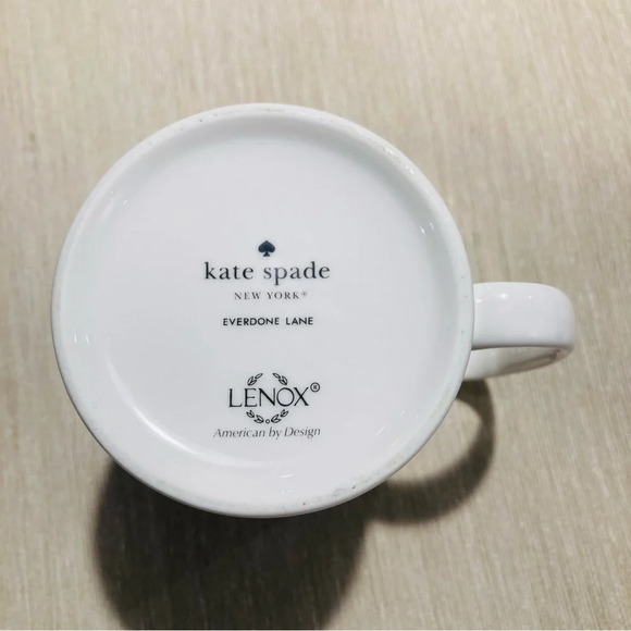 KATE SPADE Lenox Gold Micro Dots Fine China 10 fl oz Mug - Picture 5 of 5